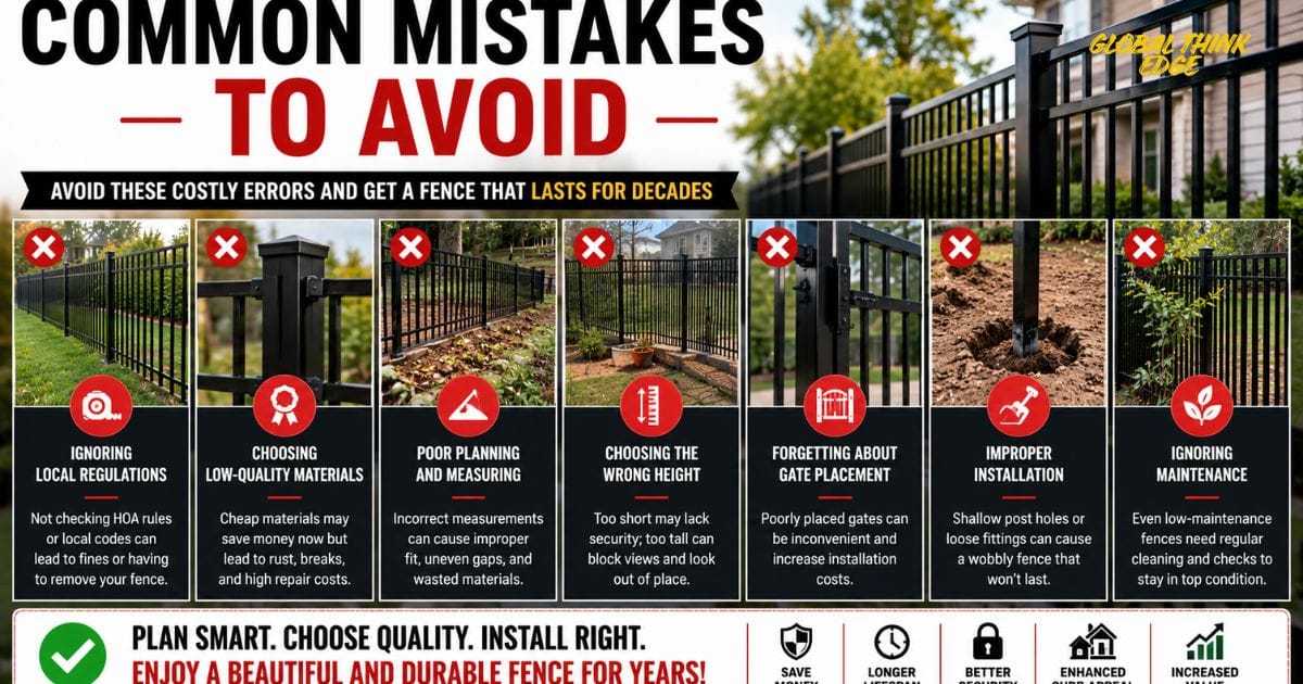 Black Aluminum Fence
