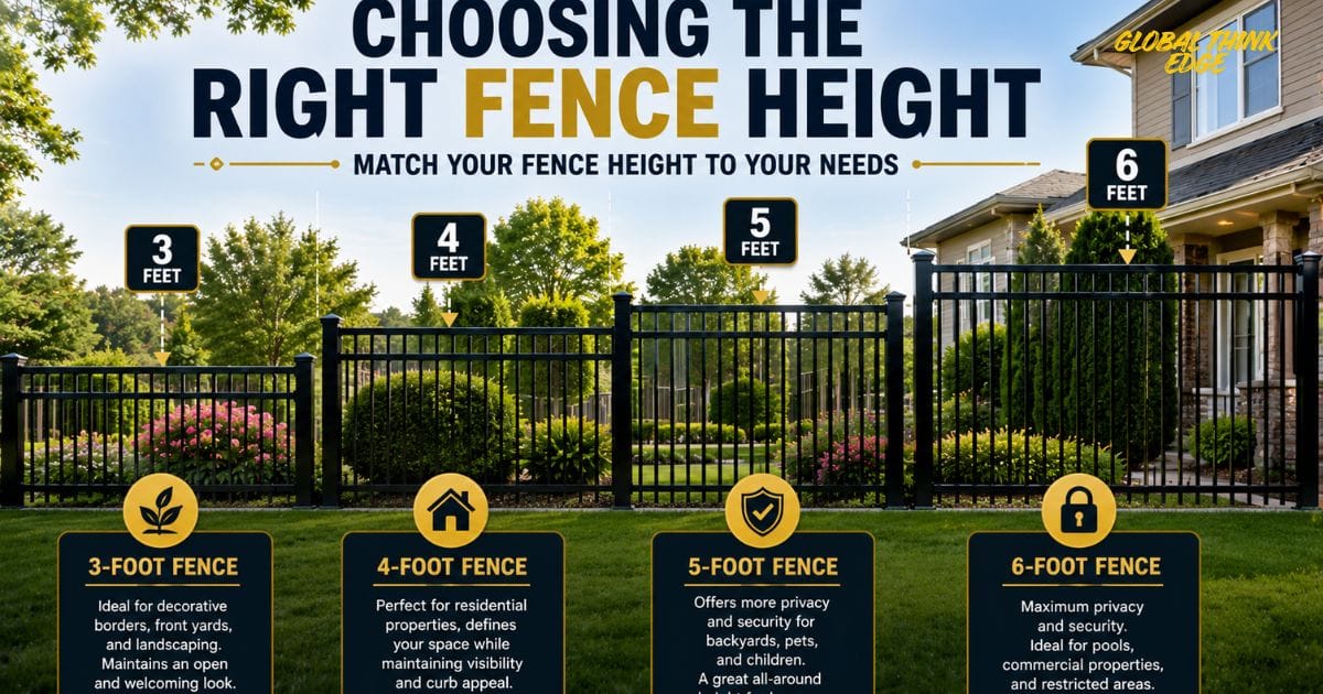 Black Aluminum Fence