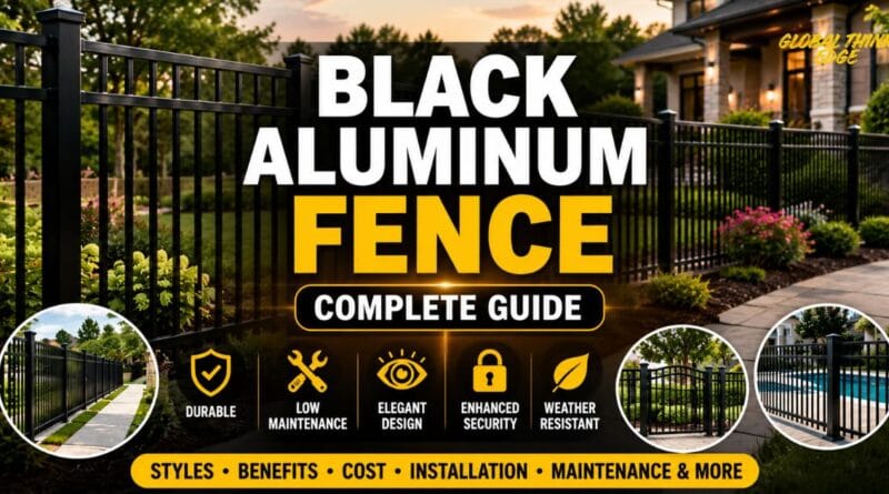 Black Aluminum Fence