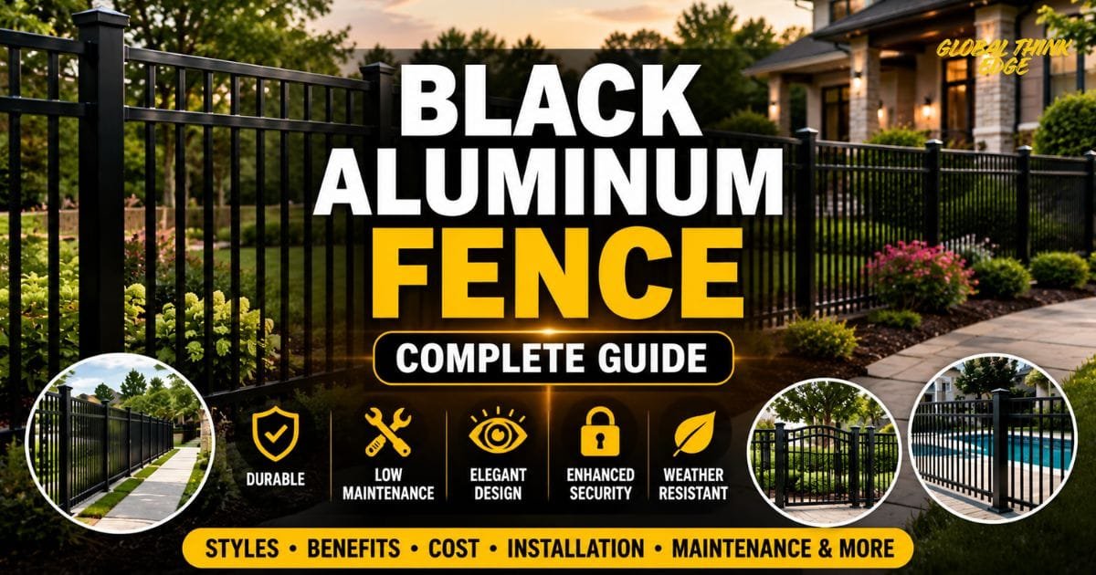 Black Aluminum Fence