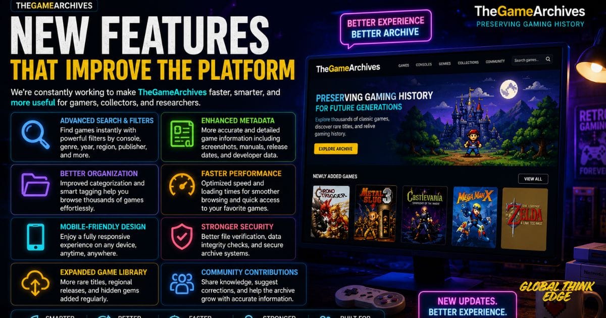 Updates TheGameArchives