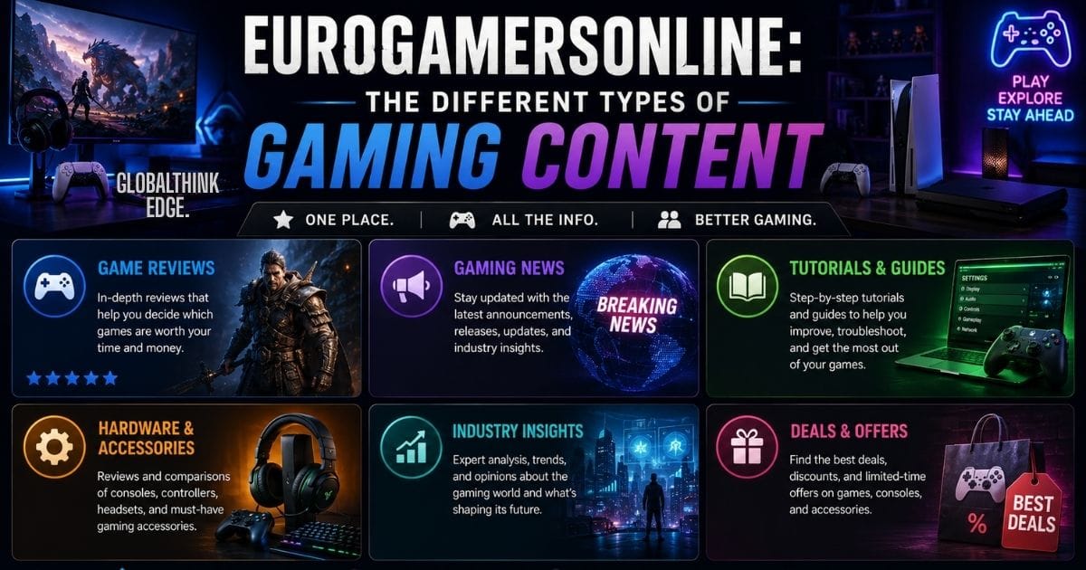 Eurogamersonline: The Different Types of Gaming Content