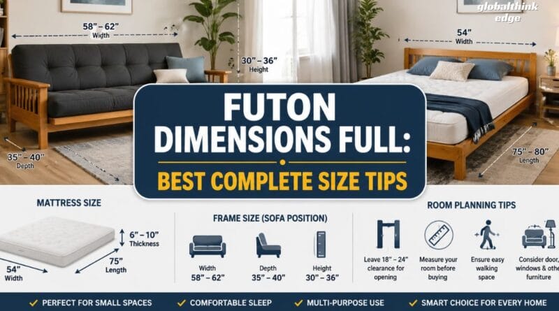 Futon Dimensions Full