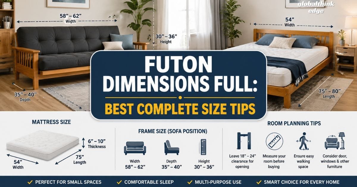Futon Dimensions Full