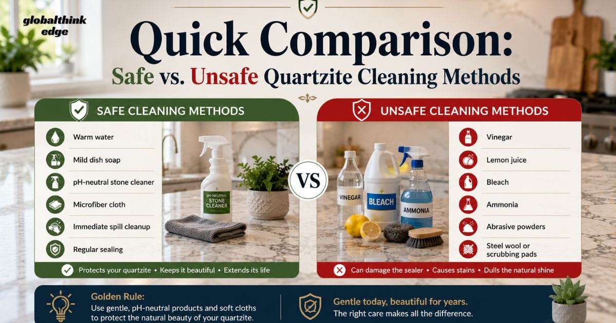 How to Clean Quartzite Countertops