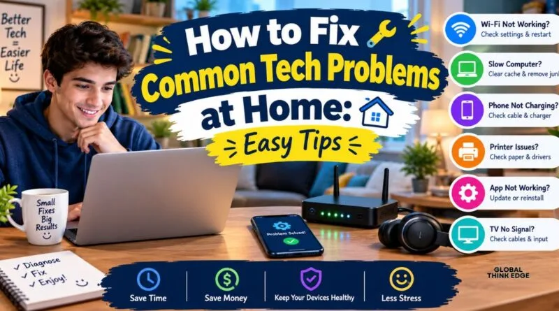 How to Fix Common Tech Problems at Home