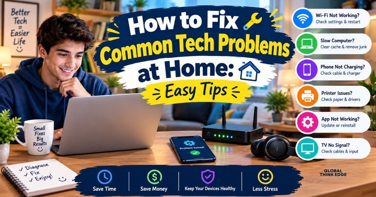 How to Fix Common Tech Problems at Home